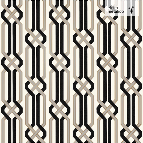 Papel de Parede Geométrico Lavável 10,00 x 0,53 m (Creativo Sei) Produto Papel de Parede Geométrico Lavável 10,00 x 0,53 m (Creativo Sei)