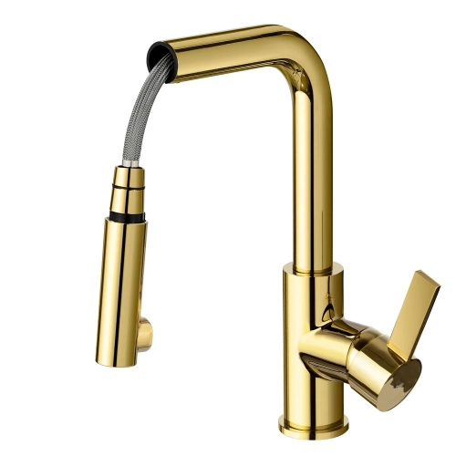 Torneira Monocomando Gourmet de Cozinha (Chipre Dourada) - Outlet Produto Torneira Monocomando Gourmet de Cozinha (Chipre Dourada) - Outlet