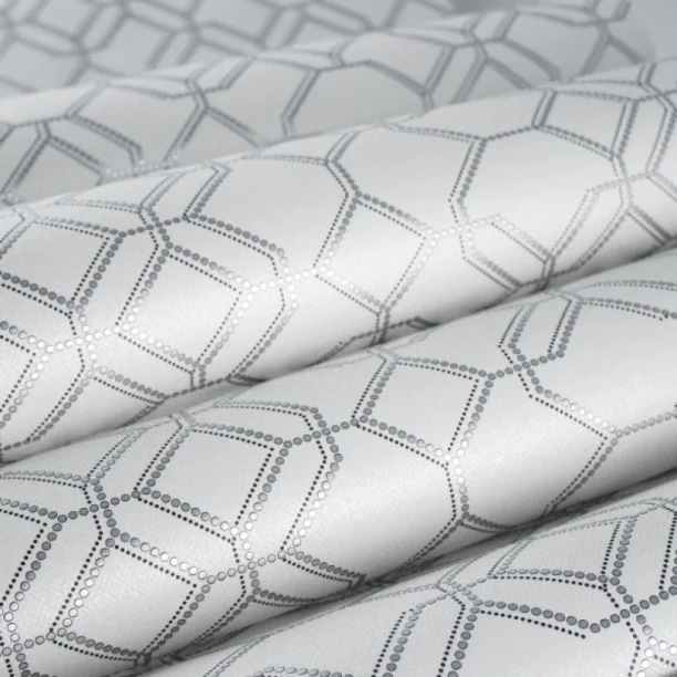 Produto Papel de Parede Geométrico Metalizado Lavável 10,00 x 0,53 m (Imperiale Otto)