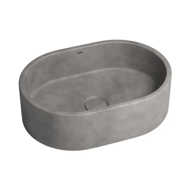 Cuba de Banheiro Concreto Apoio Elipse 40 cm (Francs Cemento) Produto Cuba de Banheiro Concreto Apoio Elipse 40 cm (Francs Cemento)