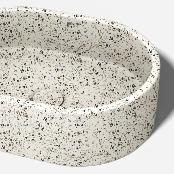 Cuba de Banheiro Concreto Apoio Elipse 40 cm (Francs Granilite Opala) Produto Cuba de Banheiro Concreto Apoio Elipse 40 cm (Francs Granilite Opala)