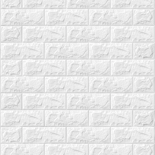 Painel 3D Tijolo Adesivo 70x77x0,5 cm (Branco)