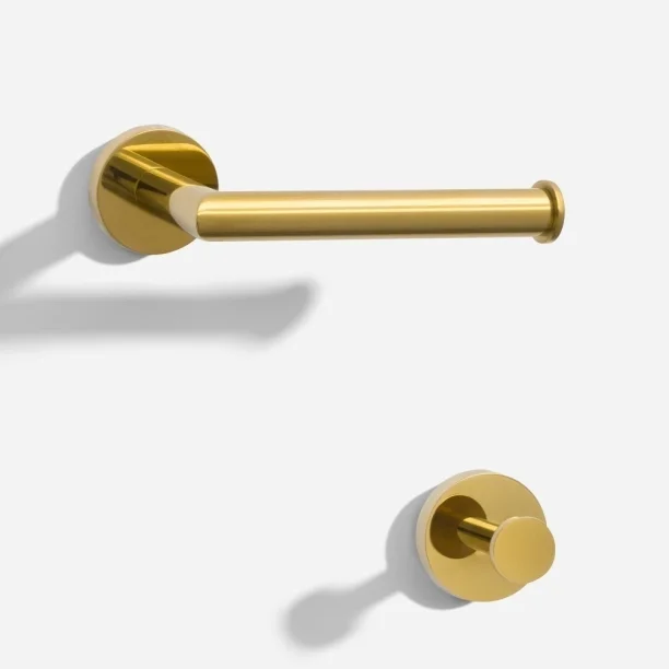 Kit de Acessórios para Lavabo Inox (Monet Dourado) Produto Kit de Acessórios para Lavabo Inox (Monet Dourado)