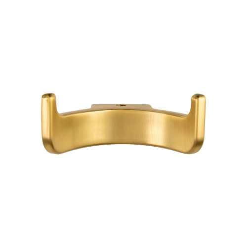 Cabide com Gancho Duplo de Parede Zamac (Batel Dourado Fosco) Produto Cabide com Gancho Duplo de Parede Zamac (Batel Dourado Fosco)