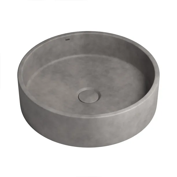 Cuba de Banheiro Concreto Apoio Redonda 39 cm (Oso Cemento) Produto Cuba de Banheiro Concreto Apoio Redonda 39 cm (Oso Cemento)