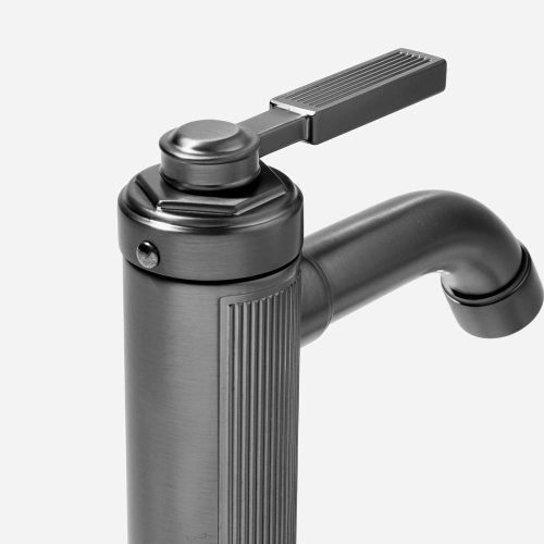 Torneira Monocomando Retrô Baixa para Banheiro (Morin Grafite Fosca) - Outlet Produto Torneira Monocomando Retrô Baixa para Banheiro (Morin Grafite Fosca) - Outlet
