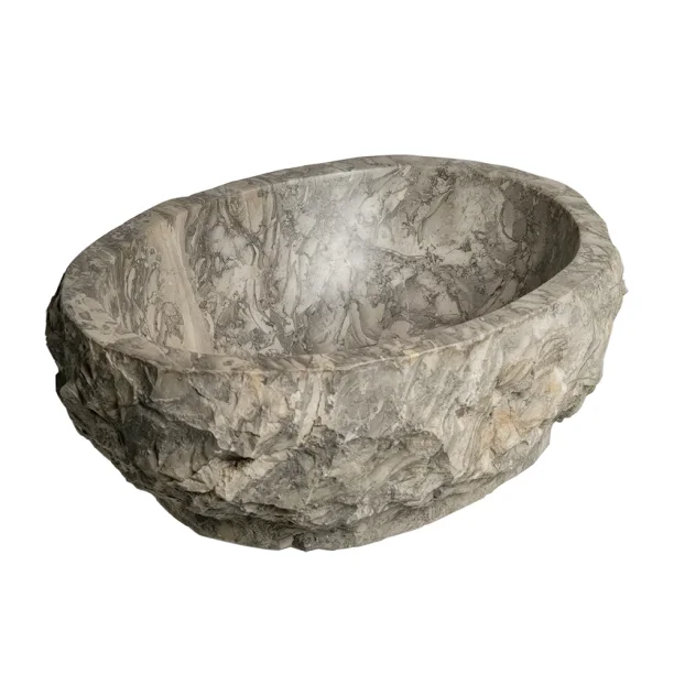 Cuba de Banheiro Mármore Army Rústica Apoio até 45 cm (Jakarta) - Outlet Produto Cuba de Banheiro Mármore Army Rústica Apoio até 45 cm (Jakarta) - Outlet