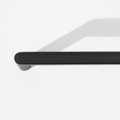 Puxador para Móvel Alça Sobrepor 224 mm Zamac (Cartago Preto Fosco) Produto Puxador para Móvel Alça Sobrepor 224 mm Zamac (Cartago Preto Fosco)