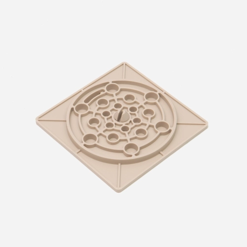 Ralo Seco Sifonado com Fecho 10x10 cm (Bege) Produto Ralo Seco Sifonado com Fecho 10x10 cm (Bege)