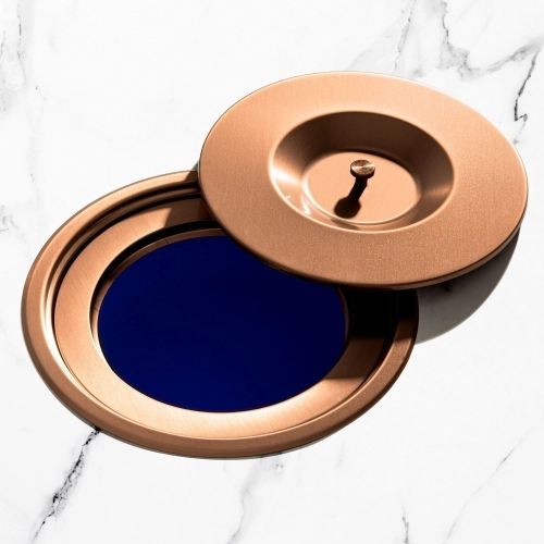 Lixeira Embutida de Cozinha Inox Redonda 5 Litros (Rosé Gold Fosca) - Outlet Produto Lixeira Embutida de Cozinha Inox Redonda 5 Litros (Rosé Gold Fosca) - Outlet