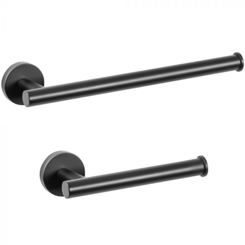 Kit de Acess&oacute;rios para Lavabo Top Inox (Tarsila Preto Fosco)