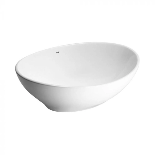 Cuba de Banheiro Lou&ccedil;a Apoio Oval 41 cm (Bari Branca)