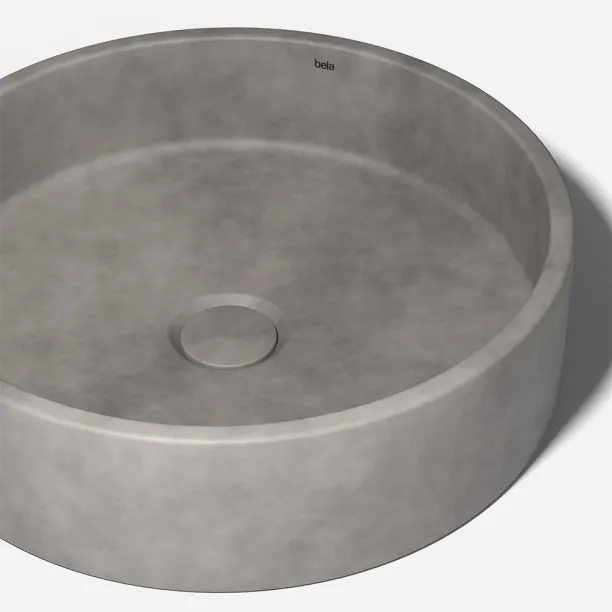 Cuba de Banheiro Concreto Apoio Redonda 39 cm (Oso Cemento) Produto Cuba de Banheiro Concreto Apoio Redonda 39 cm (Oso Cemento)