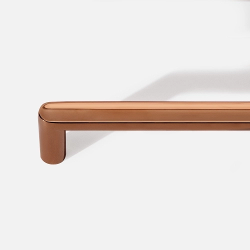 Puxador para Móvel Alça Sobrepor 128 mm Zamac (Cartago Rosé Gold) - Outlet Produto Puxador para Móvel Alça Sobrepor 128 mm Zamac (Cartago Rosé Gold) - Outlet
