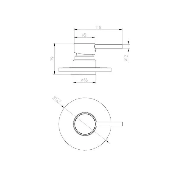 Acabamento Monocomando para Registro Base Deca e Docol Baixa Pressão (Axia Cromado) - Outlet Produto Acabamento Monocomando para Registro Base Deca e Docol Baixa Pressão (Axia Cromado) - Outlet