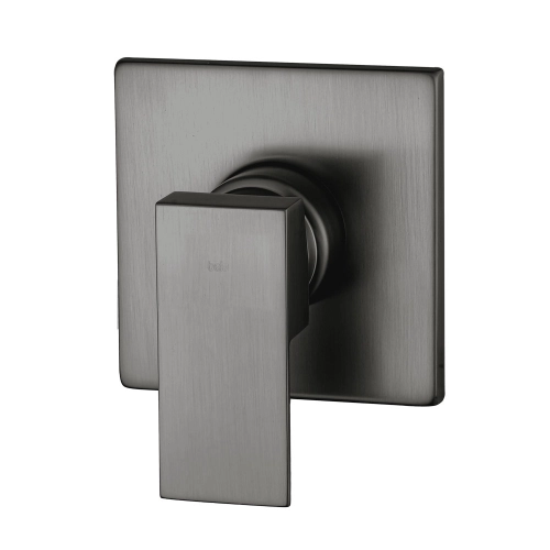 Acabamento Monocomando para Registro Base Deca e Docol Baixa Press&atilde;o (Quadria Grafite Fosco)