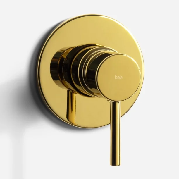 Acabamento Monocomando para Registro Base Docol Alta Pressão (Axia Dourado) Produto Acabamento Monocomando para Registro Base Docol Alta Pressão (Axia Dourado)