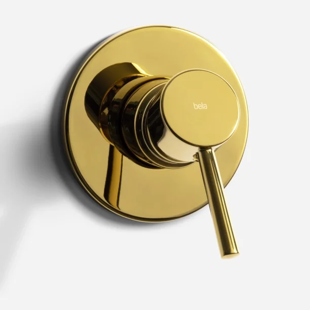 Acabamento Monocomando para Registro Base Docol Alta Pressão (Axia Dourado) Produto Acabamento Monocomando para Registro Base Docol Alta Pressão (Axia Dourado)