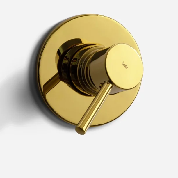 Acabamento Monocomando para Registro Base Docol Alta Pressão (Axia Dourado) Produto Acabamento Monocomando para Registro Base Docol Alta Pressão (Axia Dourado)