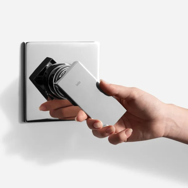 Acabamento Monocomando para Registro Base Docol Alta Pressão (Quadria Cromado) - Outlet Produto Acabamento Monocomando para Registro Base Docol Alta Pressão (Quadria Cromado) - Outlet