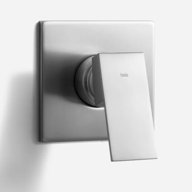 Acabamento Monocomando para Registro Base Docol Alta Pressão (Quadria Escovado) - Outlet Produto Acabamento Monocomando para Registro Base Docol Alta Pressão (Quadria Escovado) - Outlet