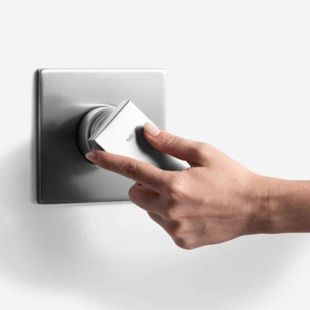 Acabamento Monocomando para Registro Base Docol Alta Pressão (Quadria Escovado) - Outlet Produto Acabamento Monocomando para Registro Base Docol Alta Pressão (Quadria Escovado) - Outlet