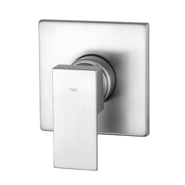 Acabamento Monocomando para Registro Base Docol Alta Pressão (Quadria Escovado) - Outlet Produto Acabamento Monocomando para Registro Base Docol Alta Pressão (Quadria Escovado) - Outlet