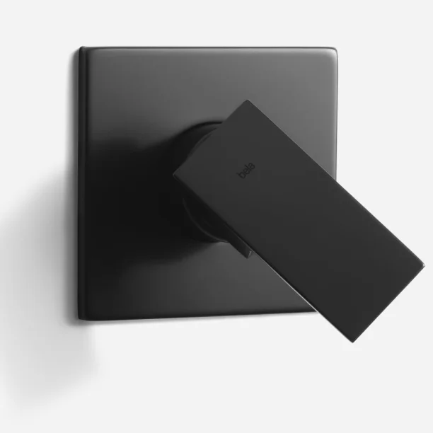 Produto Acabamento Monocomando para Registro Base Docol Alta Pressão (Quadria Preto Fosco) - Outlet