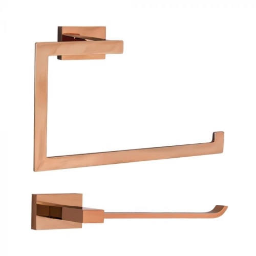 Kit de Acess&oacute;rios para Lavabo Top (Mondrian Ros&eacute; Gold)