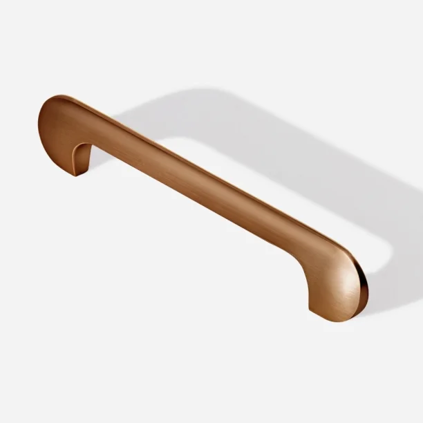 Puxador para Móvel Alça Sobrepor 128 mm Zamac (Pompeia Rosé Gold Fosco) Produto Puxador para Móvel Alça Sobrepor 128 mm Zamac (Pompeia Rosé Gold Fosco)