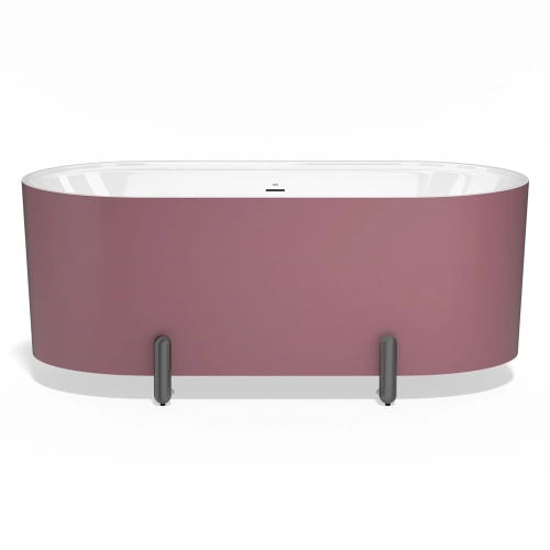 Produto Banheira de Imersão 150cm Mainz Marsala Fosca com Pés Grafite Fosco