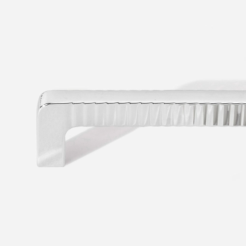 Puxador para Móvel Alça Sobrepor 128 mm Zamac (Petra Cromado) - Outlet Produto Puxador para Móvel Alça Sobrepor 128 mm Zamac (Petra Cromado) - Outlet