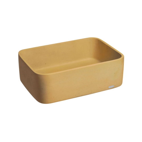 Cuba de Banheiro Concreto Apoio Retangular 42 cm (Tessa Gold) Produto Cuba de Banheiro Concreto Apoio Retangular 42 cm (Tessa Gold)