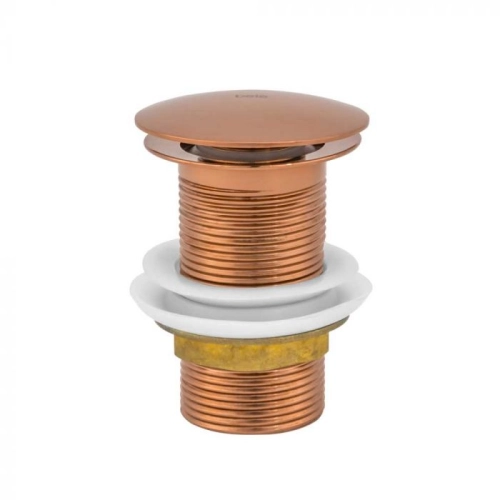 V&aacute;lvula Click de Inox para Cubas (Ros&eacute; Gold) - Outlet