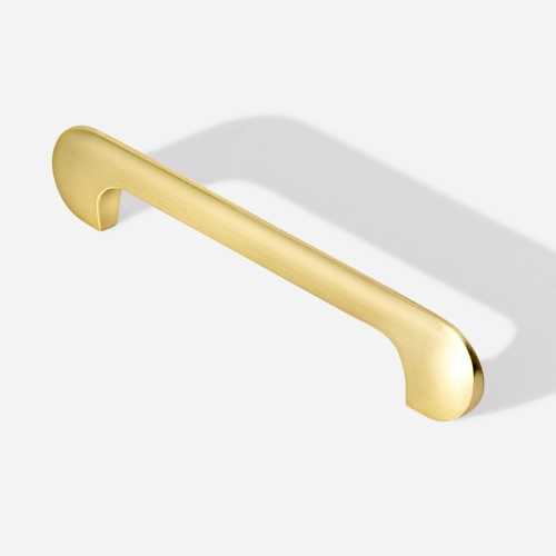 Produto Puxador para Móvel Alça Sobrepor 128 mm Zamac (Pompeia Ouro Fosco)