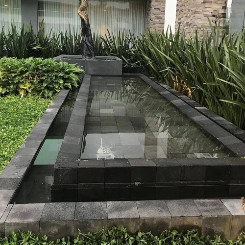 Pedra Hitam Lisa 20x20 cm - m² Produto Pedra Hitam Lisa 20x20 cm - m²