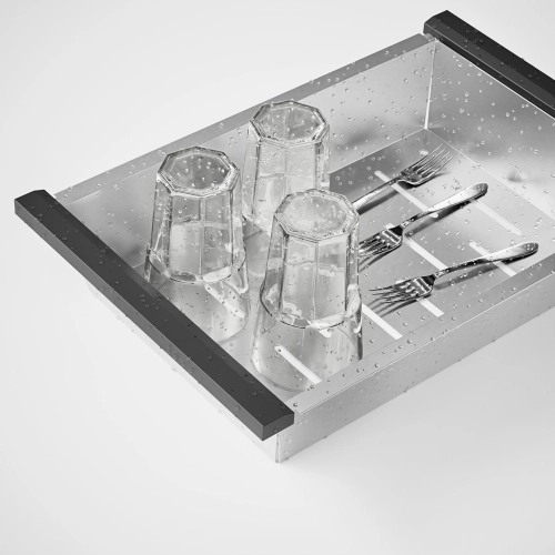 Cesto Escorredor Inox para Cuba Workstation 36x23 cm (Escovado) Produto Cesto Escorredor Inox para Cuba Workstation 36x23 cm (Escovado)