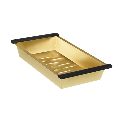 Cesto Escorredor Inox para Cuba Workstation 41x23 cm (Ouro Fosco)