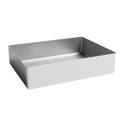 Cuba de Banheiro Apoio Inox Retangular 47x36 cm (Lhasa Escovada)