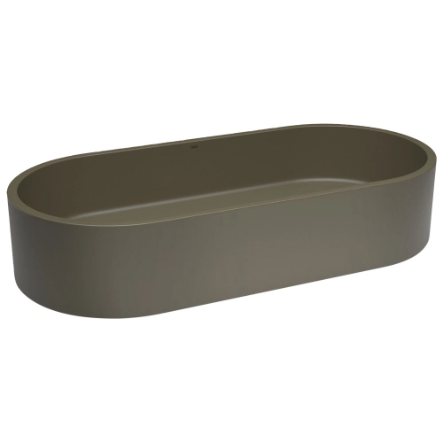 Cuba de Banheiro Concreto Apoio Elipse 60 cm (Francs Musgo)