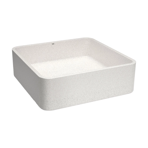 Cuba de Banheiro Concreto Apoio Quadrada 39 cm (Guna Granilite Polar)