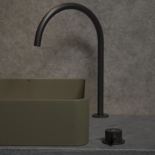 Produto Cuba de Banheiro Concreto Apoio Quadrada 39 cm (Guna Musgo)
