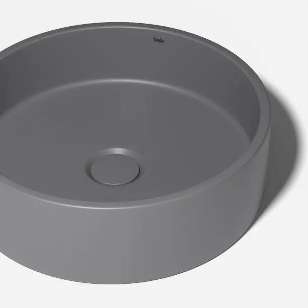 Cuba de Banheiro Concreto Apoio Redonda 35 cm (Oso Cenere) Produto Cuba de Banheiro Concreto Apoio Redonda 35 cm (Oso Cenere)