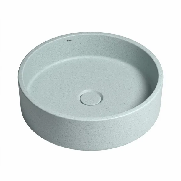 Cuba de Banheiro Concreto Apoio Redonda 39 cm (Oso Granilite Hortelã) Produto Cuba de Banheiro Concreto Apoio Redonda 39 cm (Oso Granilite Hortelã)