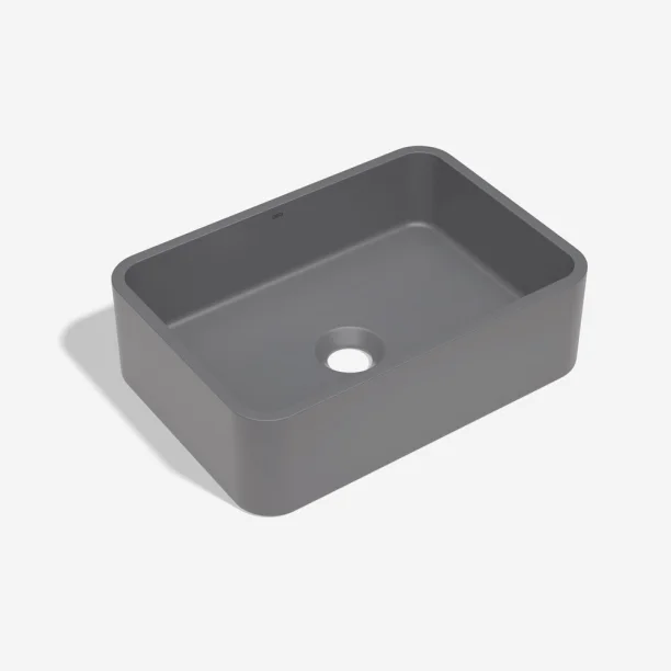 Cuba de Banheiro Concreto Apoio Retangular 40 cm (Moran Cenere) - Outlet Produto Cuba de Banheiro Concreto Apoio Retangular 40 cm (Moran Cenere) - Outlet
