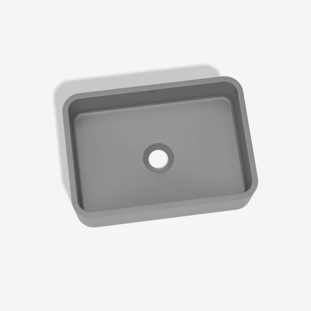 Cuba de Banheiro Concreto Apoio Retangular 40 cm (Moran Cenere) - Outlet Produto Cuba de Banheiro Concreto Apoio Retangular 40 cm (Moran Cenere) - Outlet