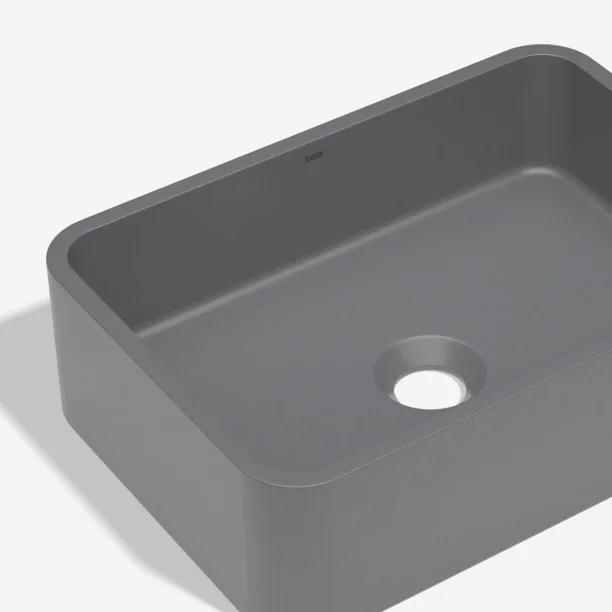 Cuba de Banheiro Concreto Apoio Retangular 40 cm (Moran Cenere) - Outlet Produto Cuba de Banheiro Concreto Apoio Retangular 40 cm (Moran Cenere) - Outlet