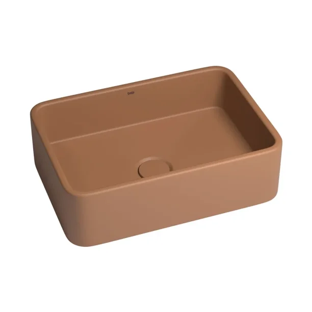 Cuba de Banheiro Concreto Apoio Retangular 40 cm (Moran Ocre) Produto Cuba de Banheiro Concreto Apoio Retangular 40 cm (Moran Ocre)