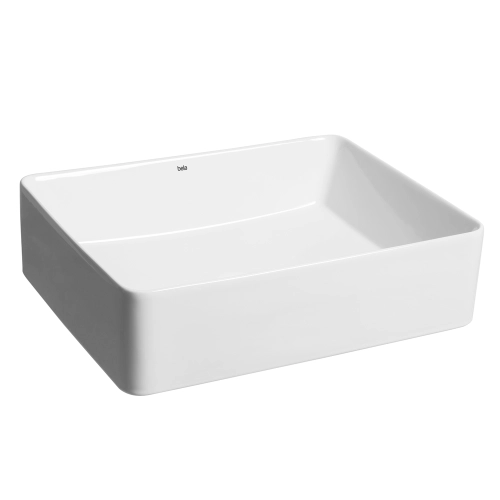 Cuba de Banheiro Lou&ccedil;a Apoio Retangular 52 cm (Moselle Branca)