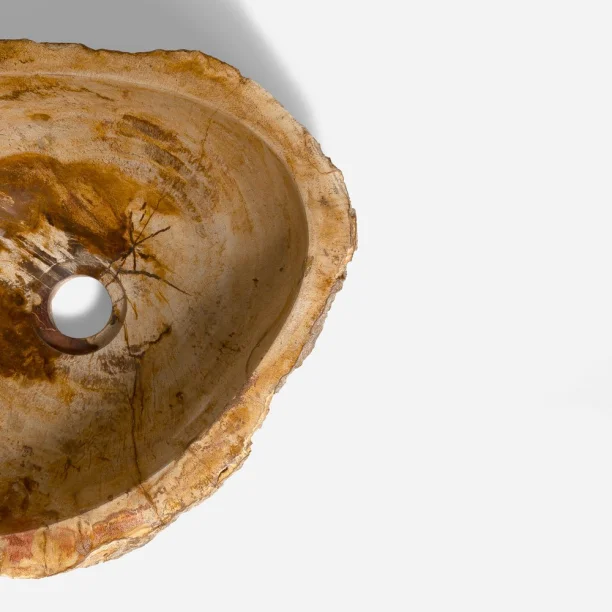 Cuba de Banheiro Madeira Petrificada Natural Apoio até 40 cm (Kayu) Produto Cuba de Banheiro Madeira Petrificada Natural Apoio até 40 cm (Kayu)